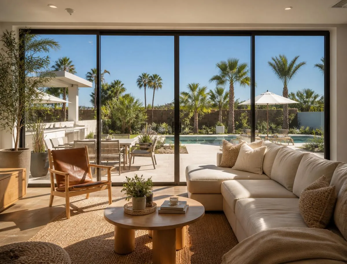 Living room slider — IR ceramic film